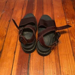 Doc martens cherry platform sandals